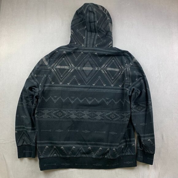 Ralph Lauren Polo Mens Sweater 2XL Black Gray Aztec Hoodie Southwestern Tribal - Picture 13 of 13